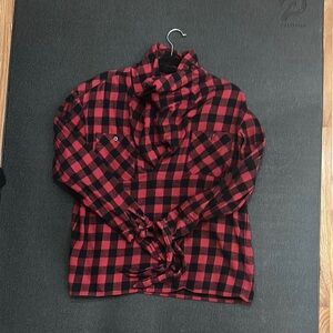 Opening Ceremony Red and Black Checkered Top